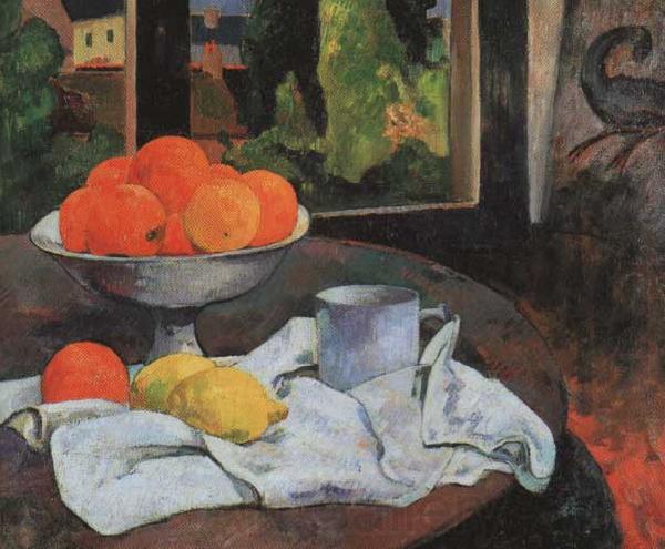 Paul Gauguin Still Life with Fruit and Lemons France oil painting art